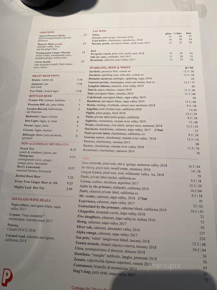 Piatti Restaurant - Danville, CA menu_pic
