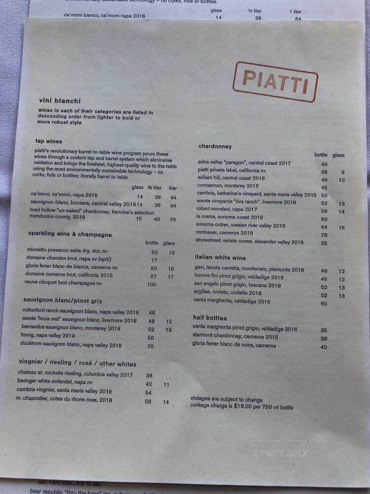 Piatti Restaurant - Danville, CA