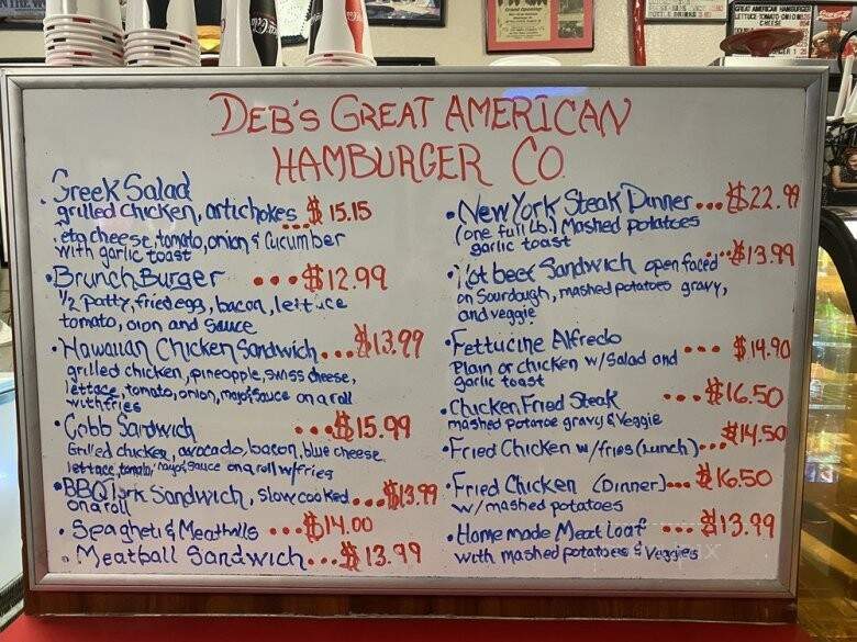 Great American Hamburger Co - Redway, CA menu_pic