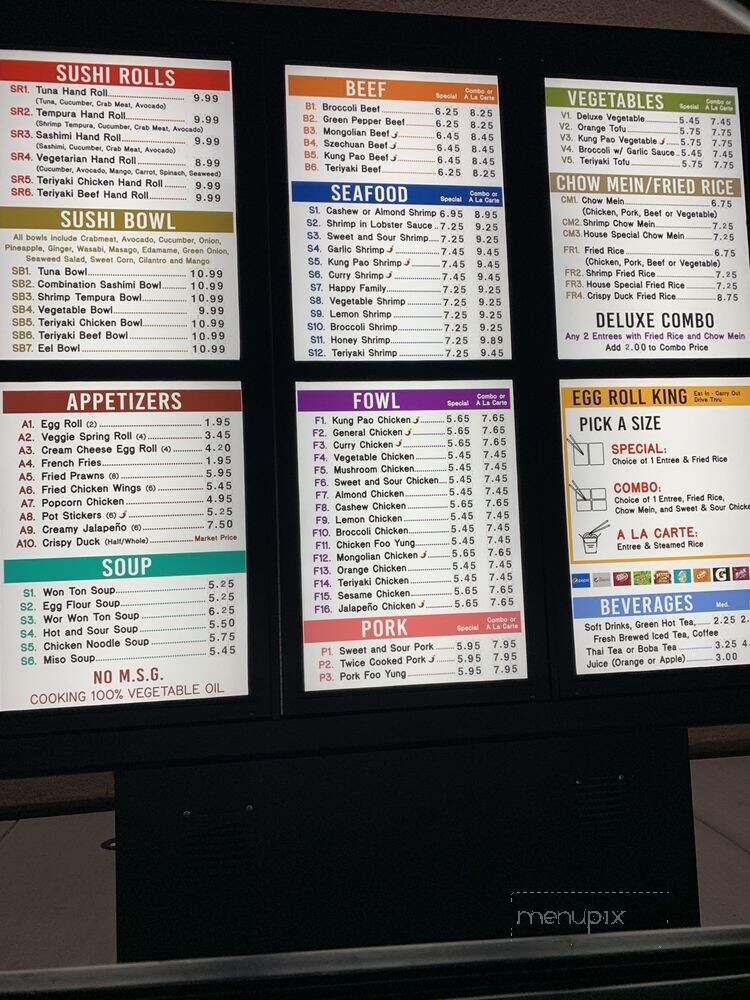 Egg Roll King - Red Bluff, CA menu_pic