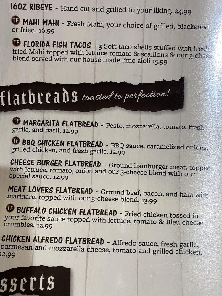 Tillie's - Eustis, FL menu_pic