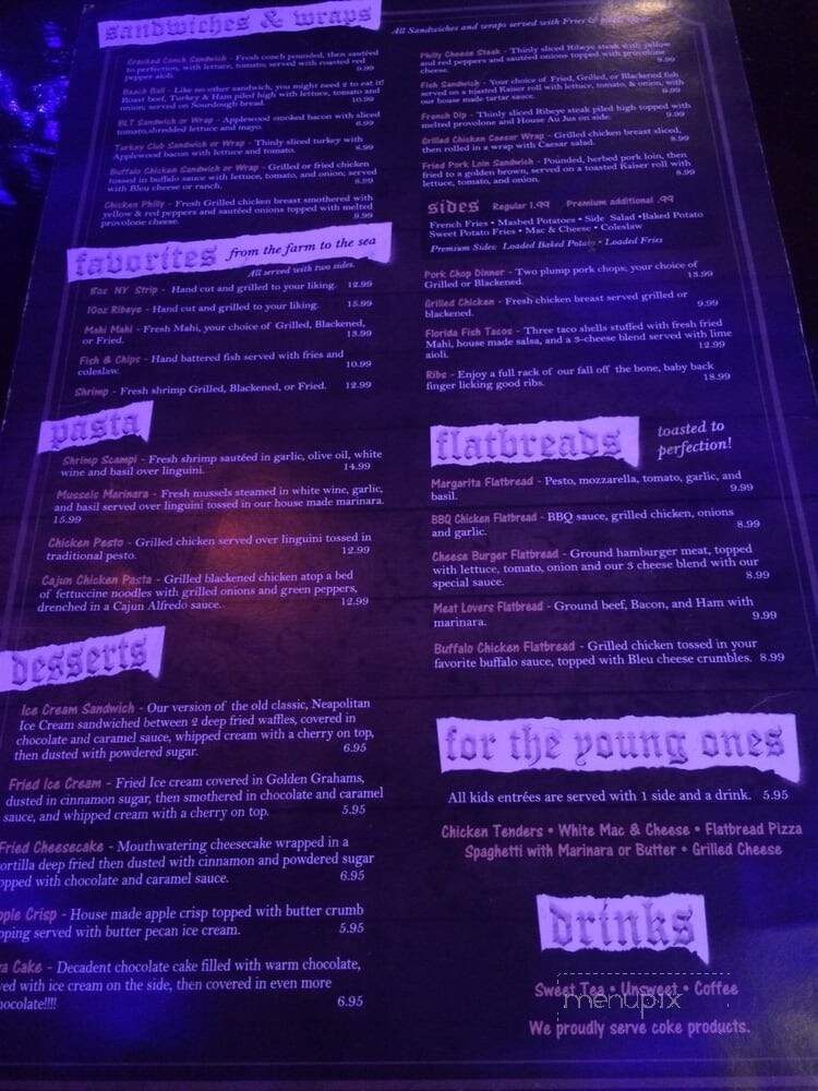 Tillie's - Eustis, FL menu_pic
