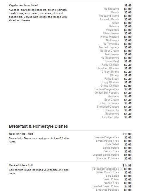 Juanito's Mexican Restaurant - Bastrop, LA menu_pic