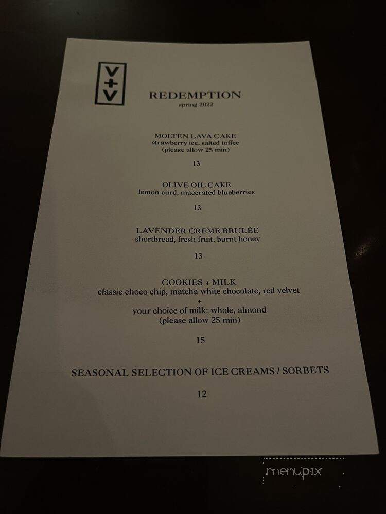 Virtue + Vice - Danville, CA menu_pic