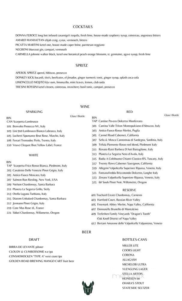 Tresini - Lower Gwynedd Township, PA menu_pic