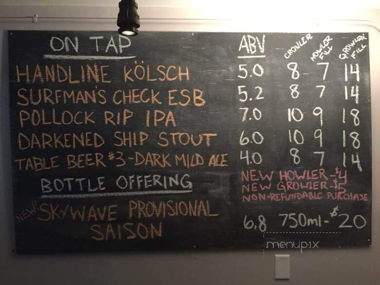 Devil's Purse Brewing Company - Dennis, MA menu_pic