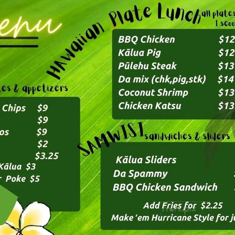 No Ke Aloha Polynesian Cuisine - Denver, CO menu_pic