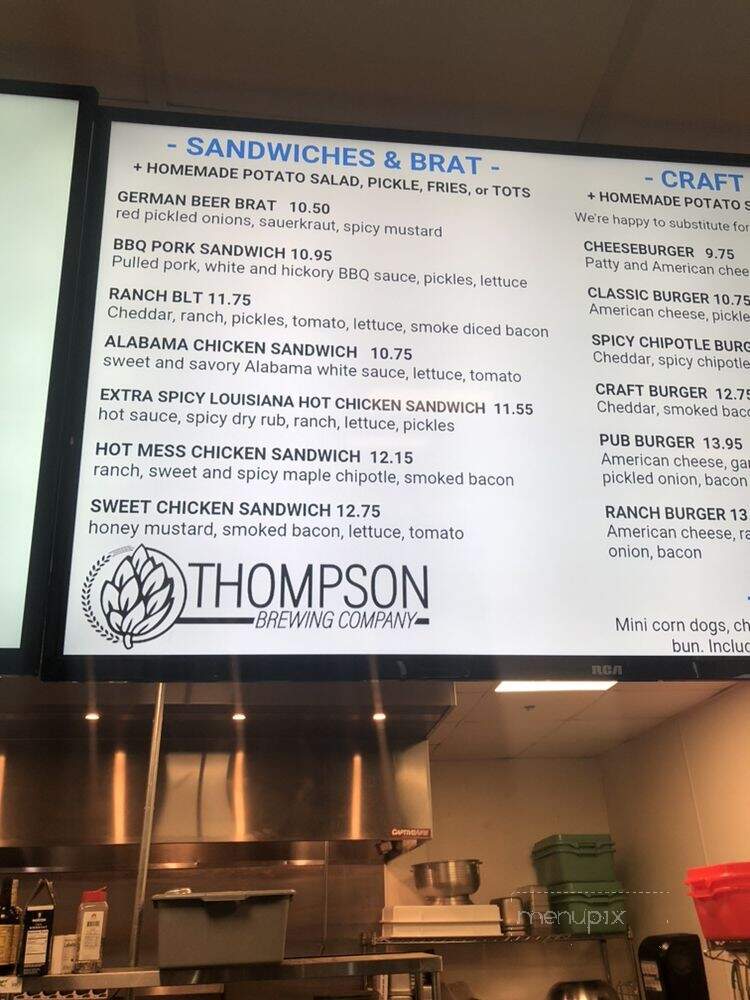 Thompson Brewing Company - Riverside, CA menu_pic