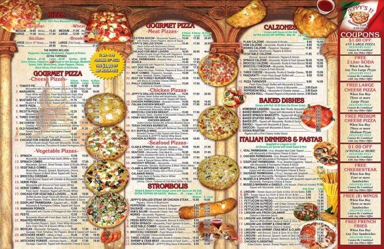 Jeppy's Pizzeria 2 - Hamilton Township, NJ menu_pic