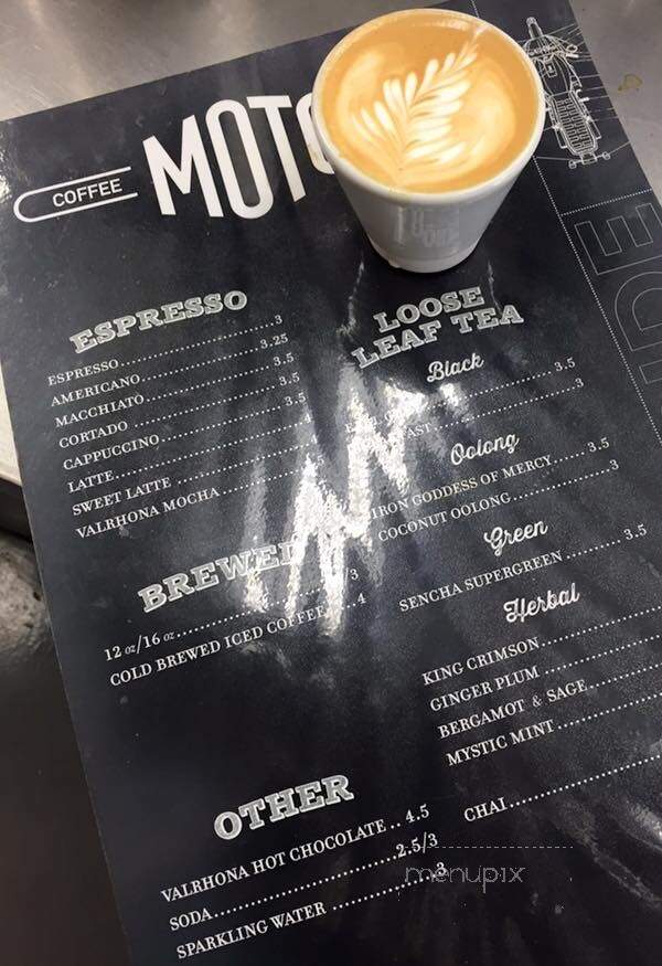 Moto Coffee Machine - Hudson, NY menu_pic