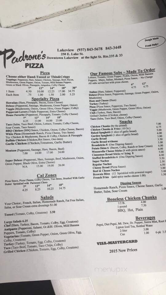 Padrones Pizza - Lakeview, OH