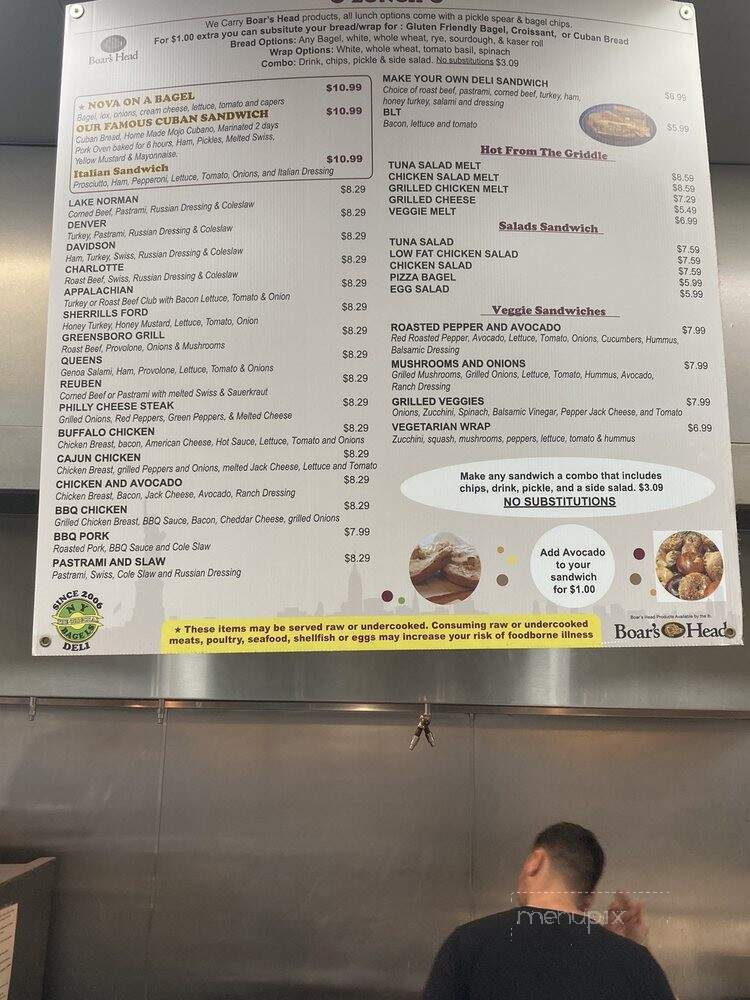 The Original New York Bagels - Huntersville, NC menu_pic