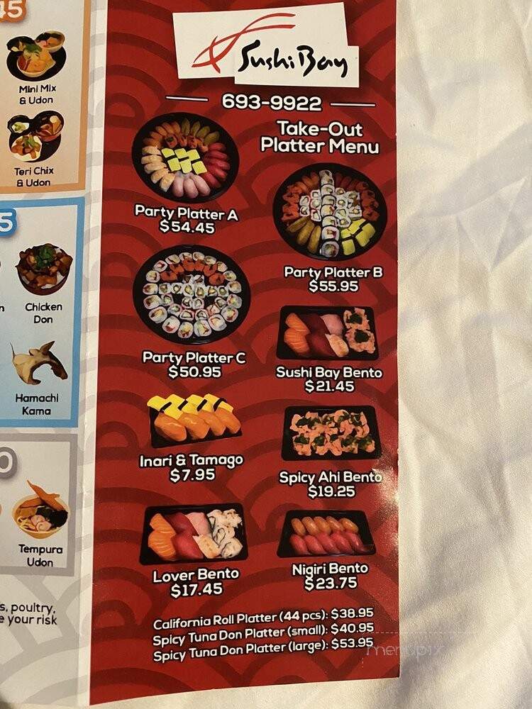 Sushi Bay - Honolulu, HI menu_pic