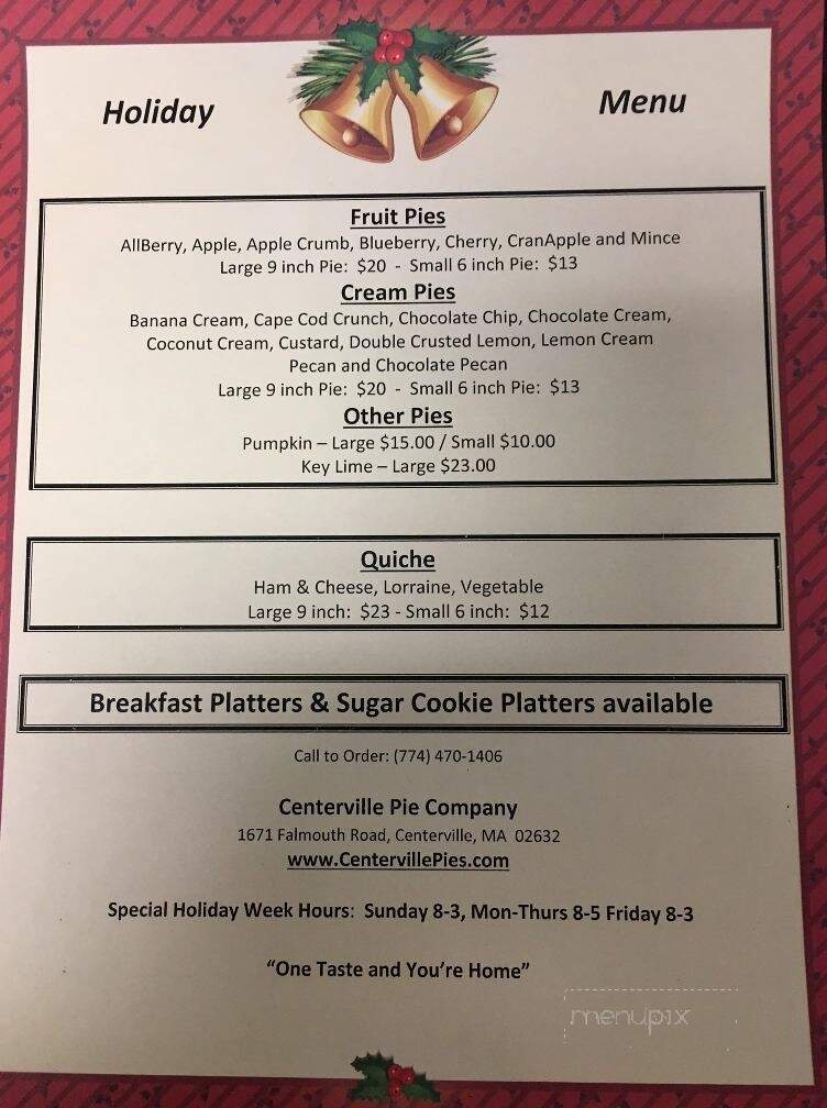 Centerville Pie Company - Centerville, MA