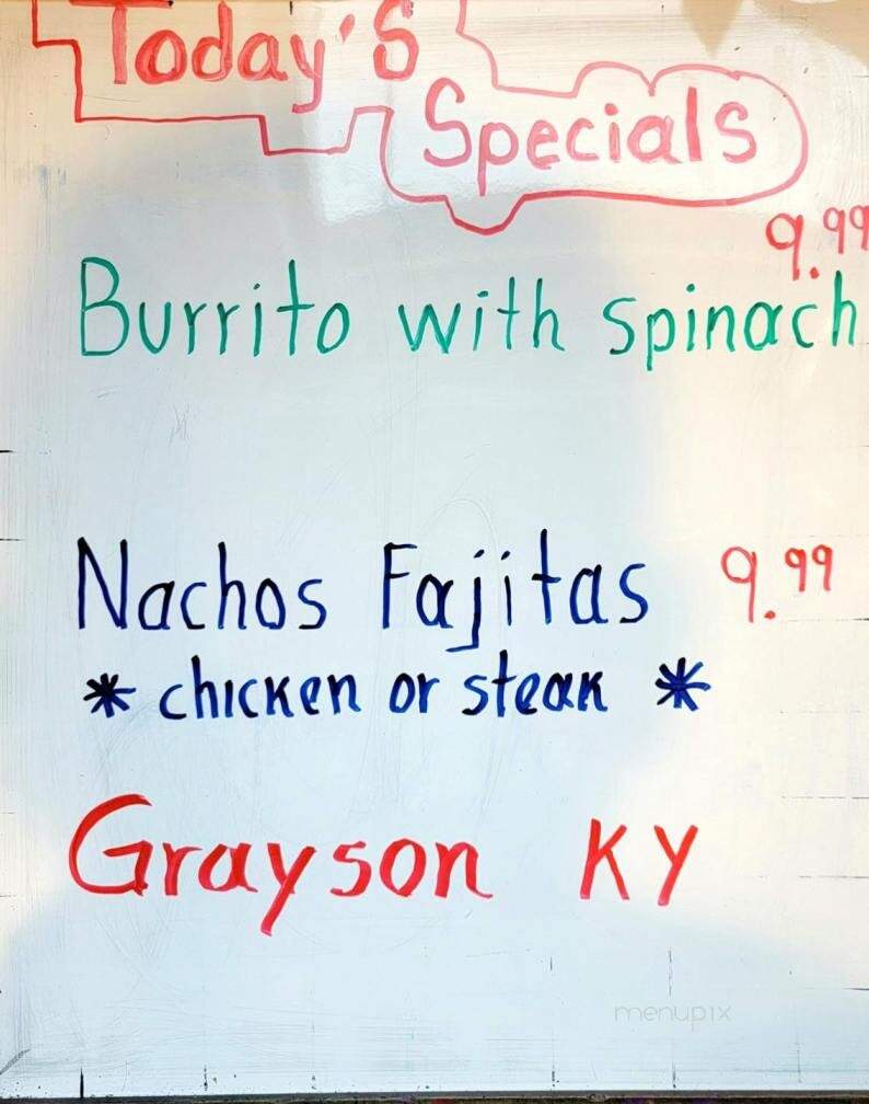 Tres Hermanos Nunez - Grayson, KY menu_pic