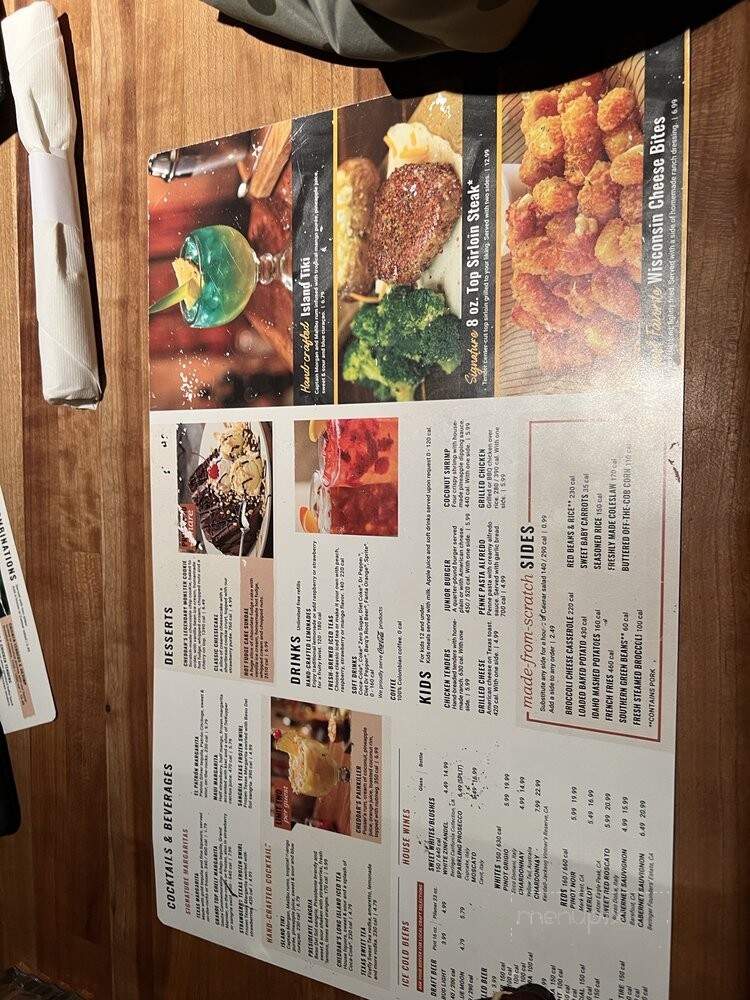 Cheddar's - Slidell, LA menu_pic