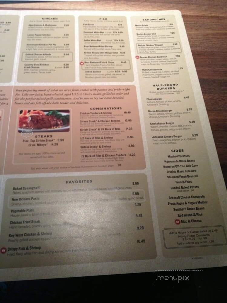 Cheddar's - Slidell, LA menu_pic