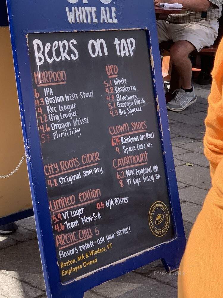 Harpoon Brewery - Windsor, VT menu_pic