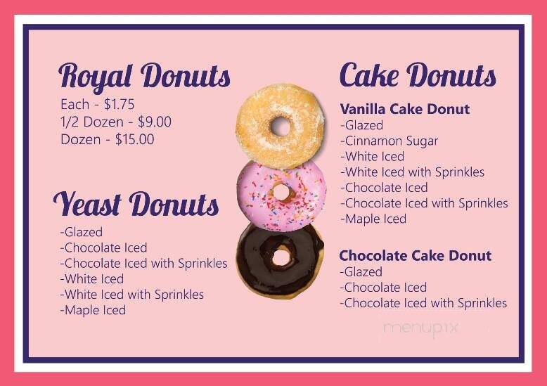 Royal Donut - Danville, IL menu_pic