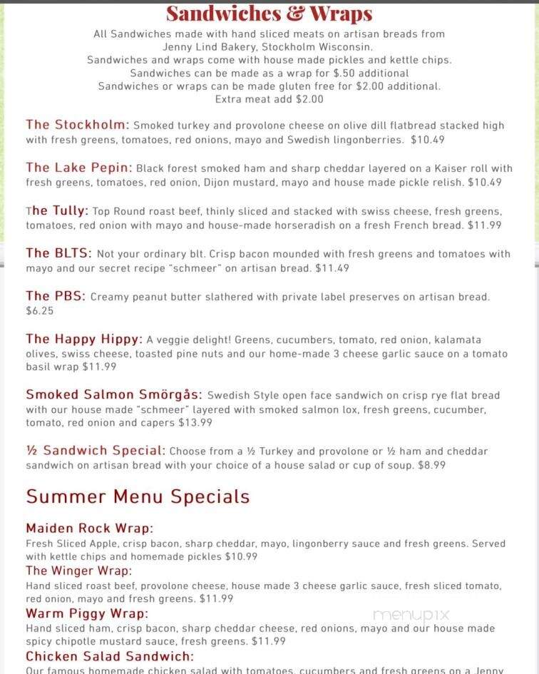 Stockholm Pie Company - Stockholm, WI menu_pic