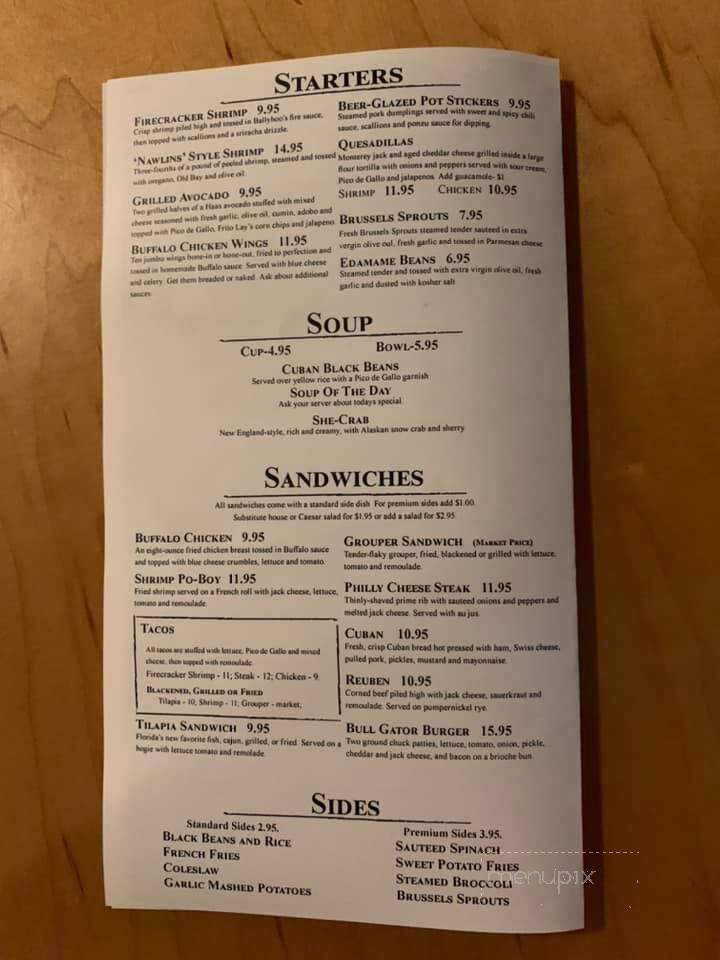 Ballyhoo Grill - Gainesville, FL menu_pic