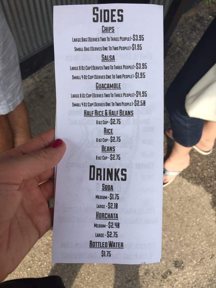Rios Mexican Food - New Buffalo, MI menu_pic