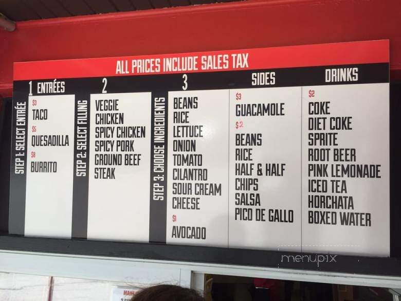 Rios Mexican Food - New Buffalo, MI menu_pic