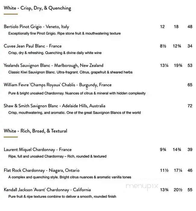 Joey Don Mills - Toronto, ON menu_pic