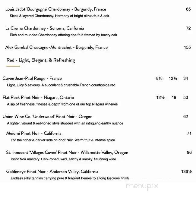 Joey Don Mills - Toronto, ON menu_pic
