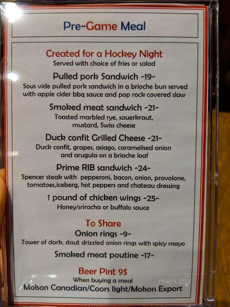 Marriott Chateau Champlain - Montreal, QC menu_pic