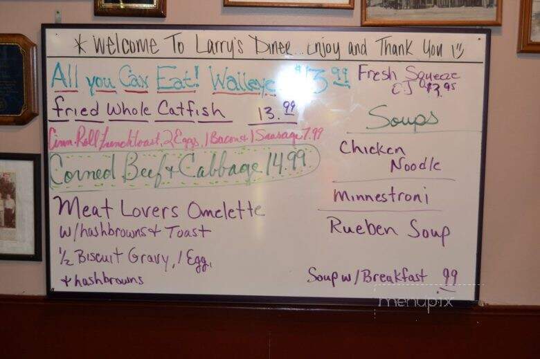 Larry's Diner - Plainfield, IL menu_pic