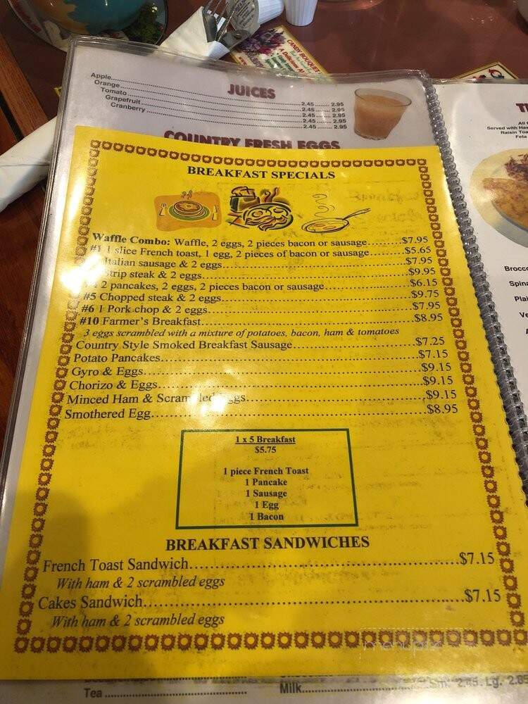 Larry's Diner - Plainfield, IL menu_pic