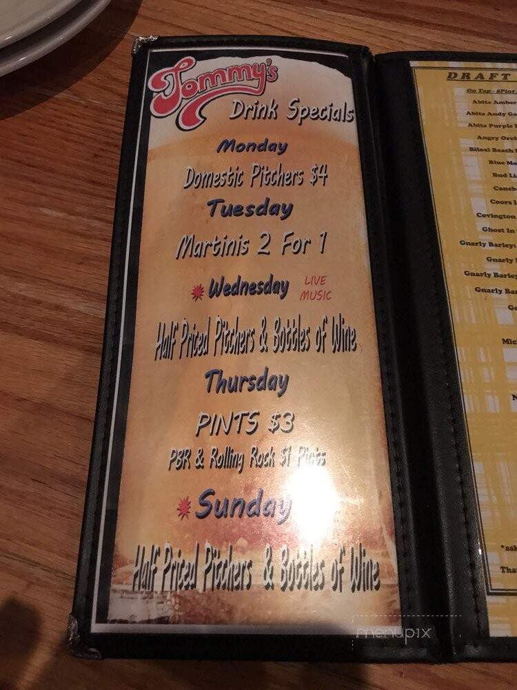 Tommy's Pizza - Hammond, LA menu_pic