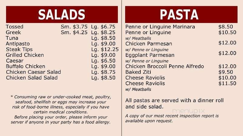 Pizza Works - Burlington, MA menu_pic