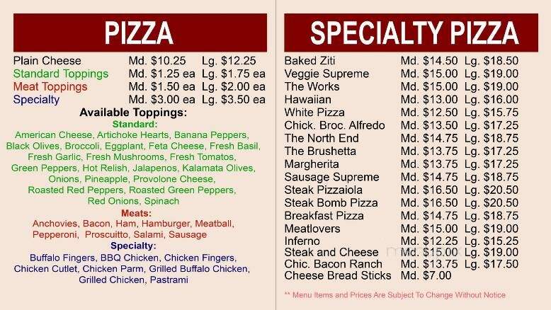 Pizza Works - Burlington, MA menu_pic