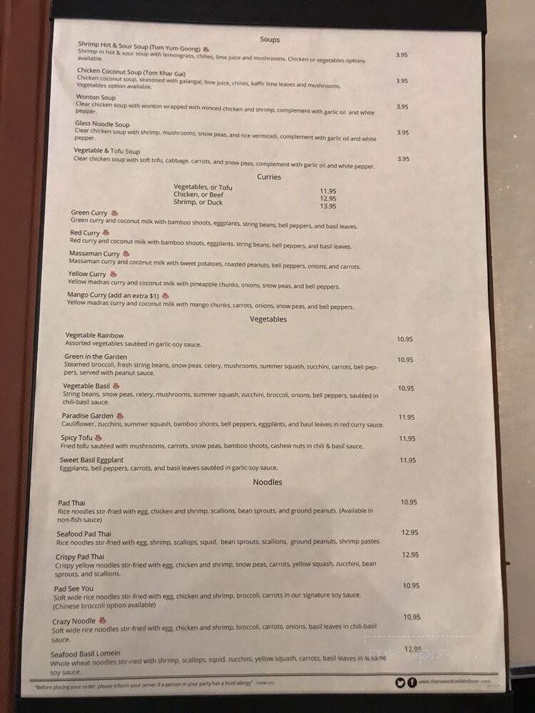 Thai Sweet Basil - Andover, MA menu_pic