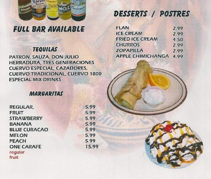 Los Lupes Restaurant - Mesquite, NV menu_pic
