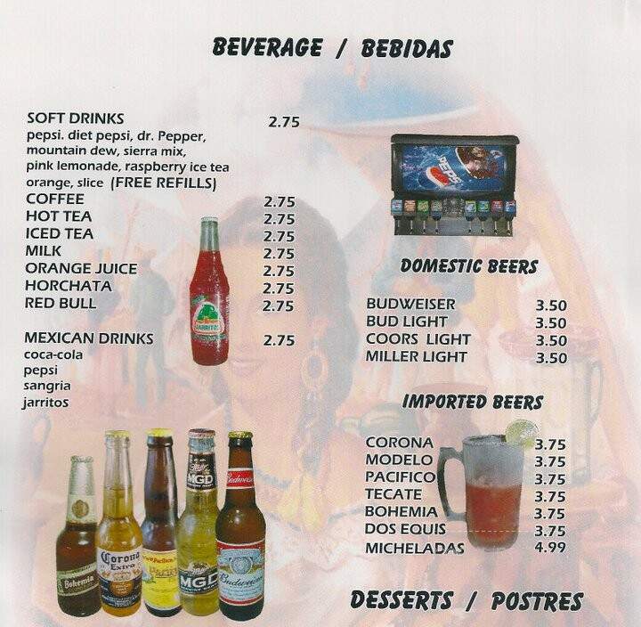 Los Lupes Restaurant - Mesquite, NV menu_pic