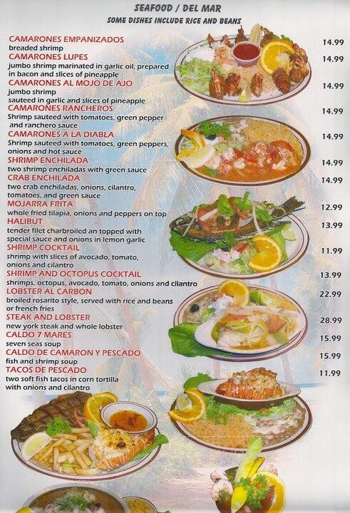 Los Lupes Restaurant - Mesquite, NV menu_pic