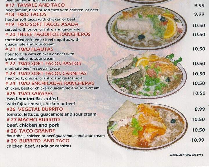 Los Lupes Restaurant - Mesquite, NV menu_pic