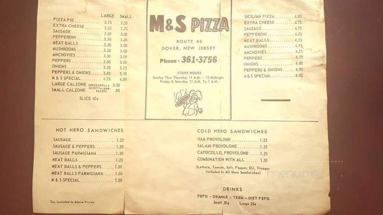 M & S Pizza II - Dover, NJ