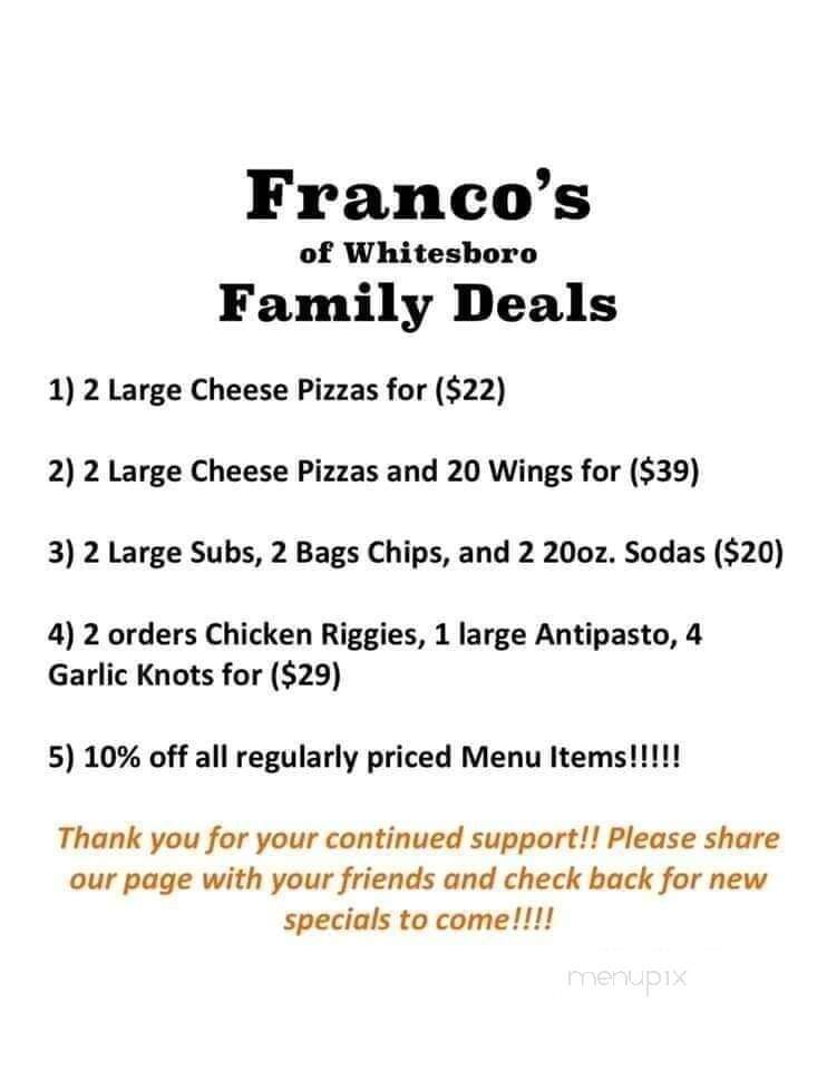 Franco's Pizza - Whitesboro, NY