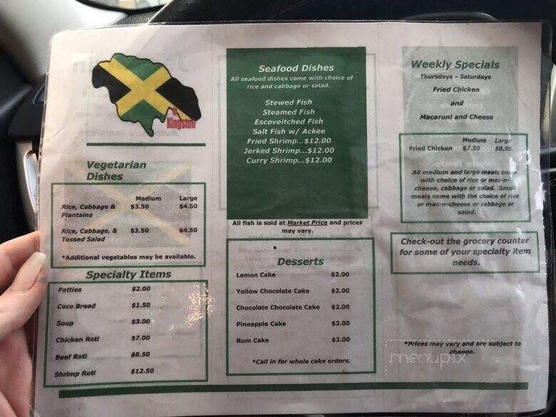 Jamaican Kitchen - Fayetteville, NC menu_pic