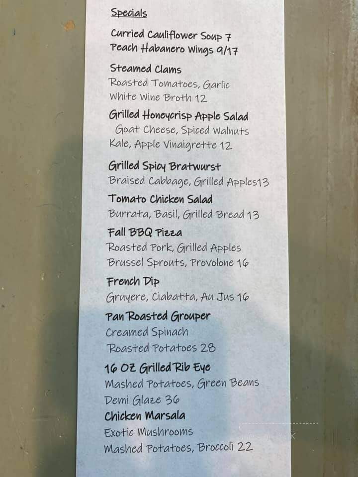 Stottsville Inn - Parkesburg, PA menu_pic
