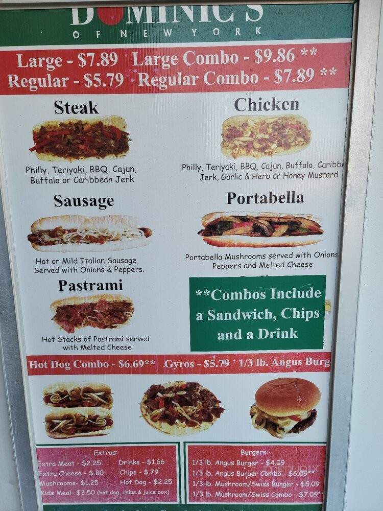 Dominic's Of New York - Chesapeake, VA menu_pic