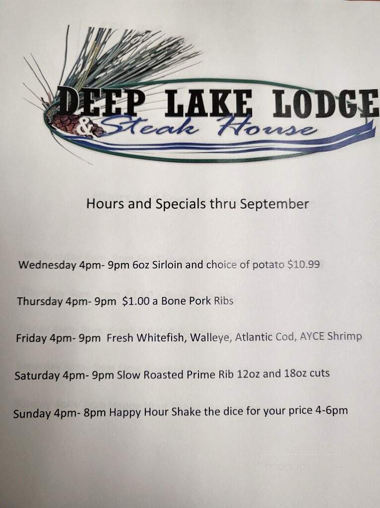 Deep Lake Lodge - Iron River, WI