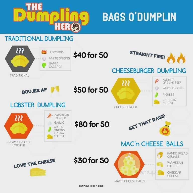 The Dumpling Hero - Calgary, AB menu_pic
