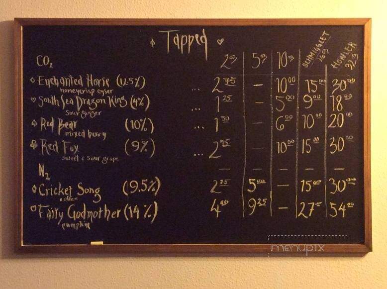 Arktos Meadery - Grand Rapids, MI menu_pic