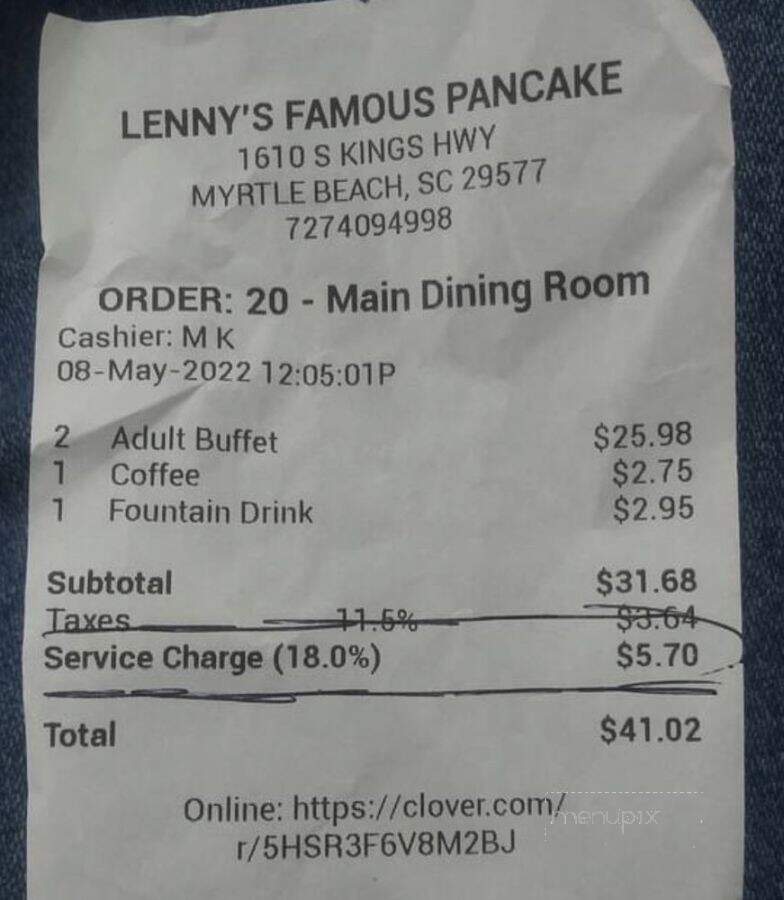Lenny's Pancake House - Myrtle Beach, SC