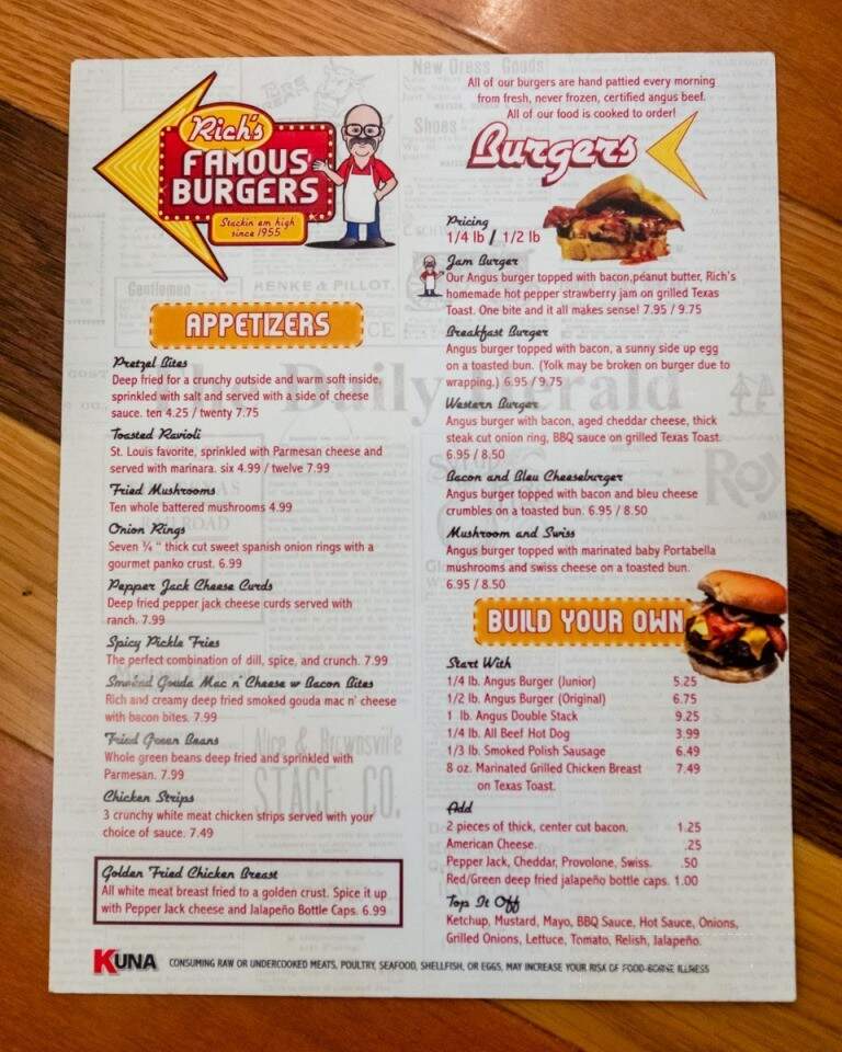 Rich's Famous Burger - Steelville, MO